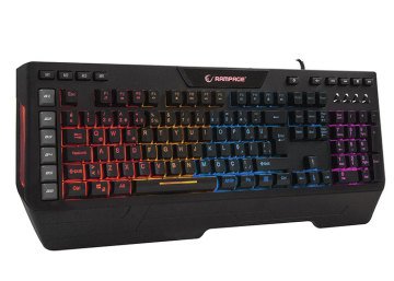 Everest Rampage MACROMY KB-R33 Siyah Sese Duyarlı RGB Aydınlatmalı Q Multimedia Oyuncu Klavyesi