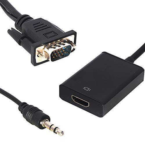 18637 - POWERMASTER PM-18637 VGA TO HDMI FEMALE CONVERTER CABLE - POWERMASTER PM-18637 VGA ERKEK TO HDMI DİŞİ SES GİRİŞLİ VGA TO HDMI DÖNÜŞTÜRÜCÜ KABLO