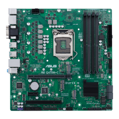 ASUS PRO Q470M-C CSM Intel Q470 LGA1200 DDR4 2933 DP HDMI VGA Çift M2 USB3.2 PCI TPM mATX Intel Vpro desteği