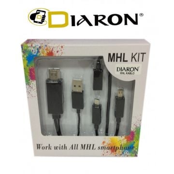MCRO-HDMI GİRİŞLİ MHL KABLO DRN-665