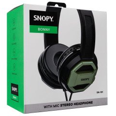 Snopy SN-101 Bonny Yeşil Pc-Telefon Mikrofonlu Kulaklık
