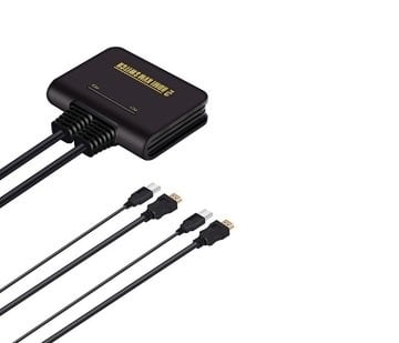 S-Link SL-2702HKW 2\'li HDMI Kablolu Otomatik Kvm Switch, 1.8 M (Kutusuz)