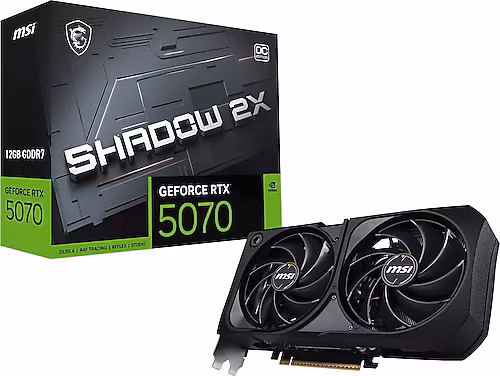 MSI RTX 5070 Shadow 2X OC G5070-12S2C 192 Bit GDDR7 12 GB Ekran Kartı