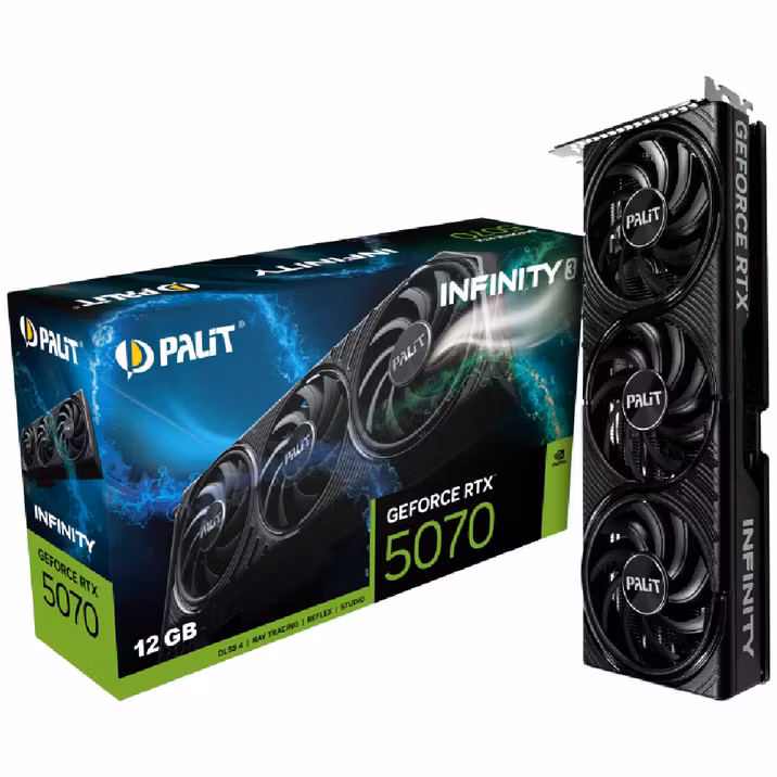 Palit RTX 5070 Infinity 3 NE75070019K9-GB2050S 192 Bit GDDR7 12 GB Ekran Kartı