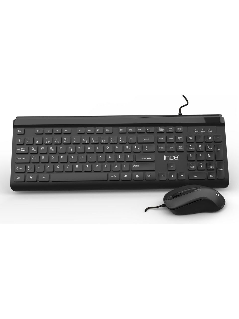 Inca IMK-377 Wired Slim Chocolate Dizayn