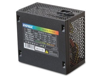 Everest RGB-450A Real-400W Peak 450W 12cm RGB LED Fanlı Power Supply