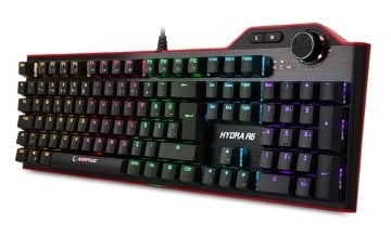Rampage Hydra R6 Full Color RGB LED Gaming Pro Blue Switch Aluminyum Kaplama Multimedia Mekanik Klavye
