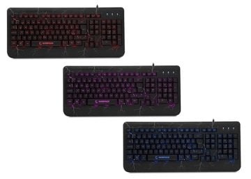 Rampage KB-R45 CRASH Gaming Oyuncu Klavye - Anti Ghosting Led Aydınlatma Örgü Kablo