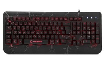 Rampage KB-R45 CRASH Gaming Oyuncu Klavye - Anti Ghosting Led Aydınlatma Örgü Kablo