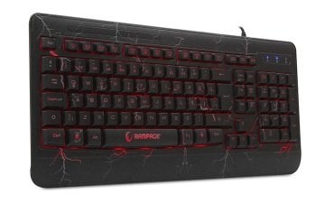 Rampage KB-R45 CRASH Gaming Oyuncu Klavye - Anti Ghosting Led Aydınlatma Örgü Kablo