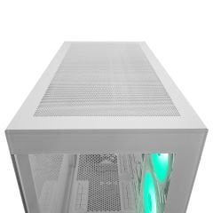 Rampage HYDRA V2 WHITE Type-C+USB3.0 Temperli Camlı 4*ARGB Infinity Fan+Hub E-ATX Exclusive Gaming Oyuncu Kasası