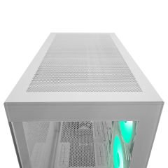 Rampage HYDRA V2 WHITE Type-C+USB3.0 Temperli Camlı 4*ARGB Infinity Fan+Hub E-ATX Exclusive Gaming Oyuncu Kasası
