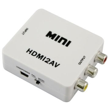 VERSATİLE Mini HDMI2AV Video Converter 1080p HD CONVERTER(HDMI to RCA PAL/NTSC) ÇEVİRİCİ