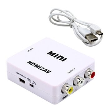 VERSATİLE Mini HDMI2AV Video Converter 1080p HD CONVERTER(HDMI to RCA PAL/NTSC) ÇEVİRİCİ