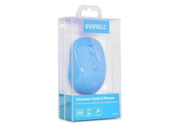 Everest SM-300 Usb Turkuaz 4D Optik Alkalin Pil Kablosuz Mouse