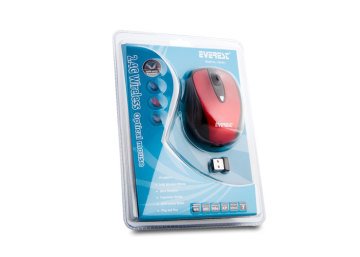 Everest SM-901 Kırmızı 2.4Ghz Optik Kablosuz Mouse