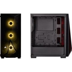 CORSAIR CC-9020121-EU SPEC-DELTA RGB TEMPERED GLASS MID-TOWER ATX GAMING CASE +VS550 POWER SUPPLY BLACK